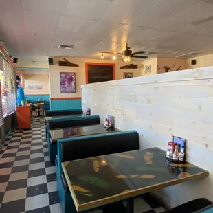 the interior of the restaurant