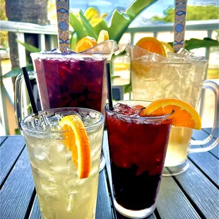 Homemade Sangria, Available in Red or White, and by the Pint or Pitcher!