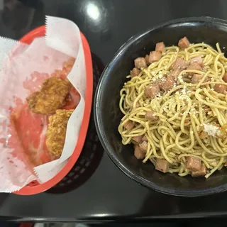 Spam Garlic Noodles