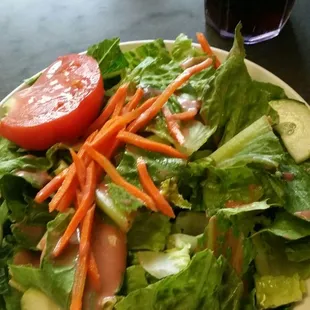 Huge, fresh "side" salad