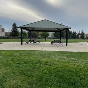 Picnic benches