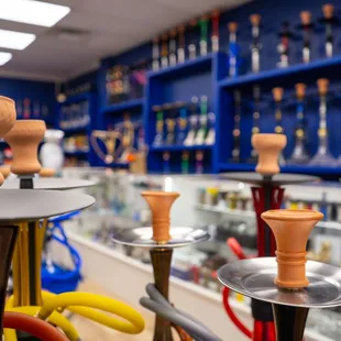 a variety of smoking accessories