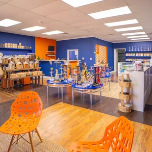 the interior of the store