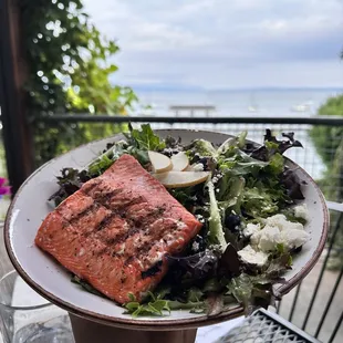 House Salad with wild caught salmon