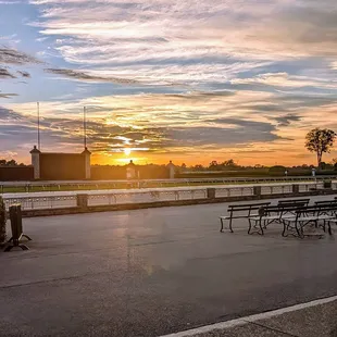 Sunset at Keeneland