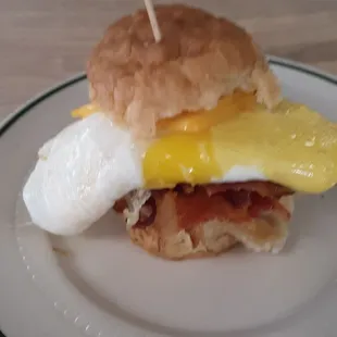 Bacon, egg and cheese biscuit