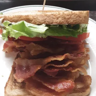 BLT is always a good choice for lunch.