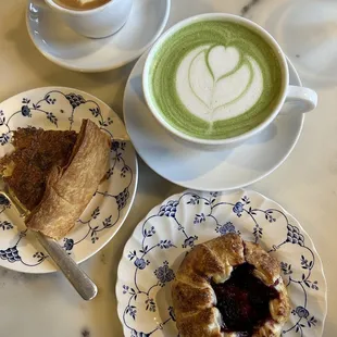 pastries and a cup of coffee