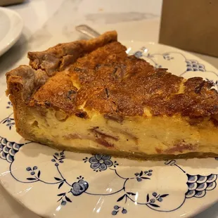 Cheese and ham quiche