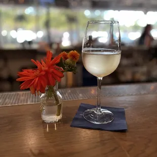 My Sauvignon Blanc HH special $7 a glass. They had a red blend as well.