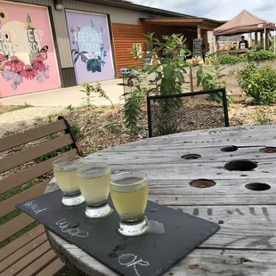 Tried the dry flight.  It's a cute little spot and they sell toasties if you're hungry.