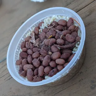 a bowl of beans