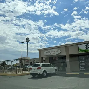 outside