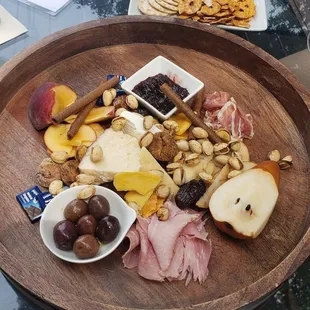 a platter of food
