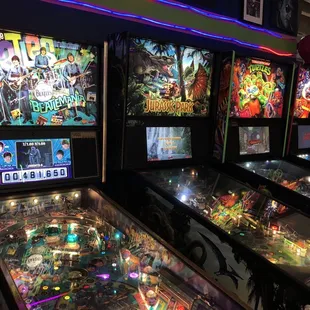 Pinball, all modern games