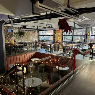 the interior of the restaurant