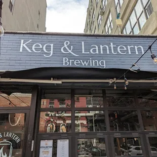 the front of the building