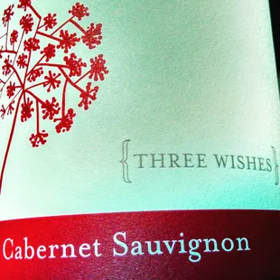 the label of a bottle of wine