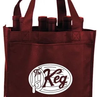 the keg logo on the bag