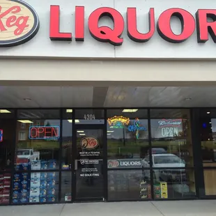 the front of the store