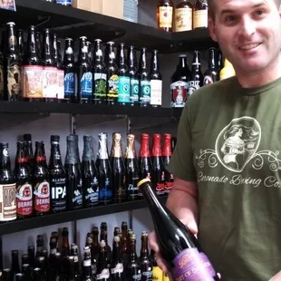 Shaun pickin' out some good brews. Happy Christmas Eve. Oh yeah!