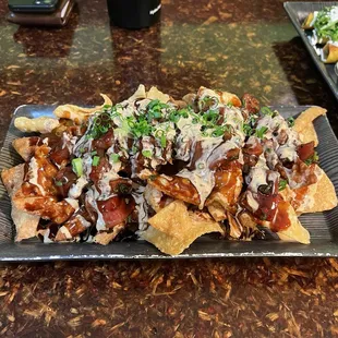 Poke nachos!! So good