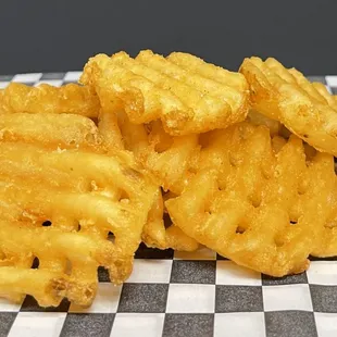 a pile of fried food