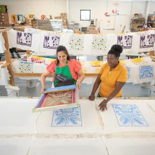 This is why every dish towel is hand-printed by our amazing team of women, always ensuring the best quality and results!
