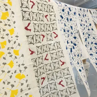 Freshly printed scarves!