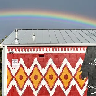 Do you know our mural? It was painted by @workingclassroom and depicts women from around the world making their way to America. Come by and