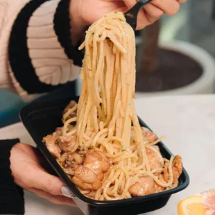 Chicken Alfredo Spaghetti