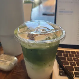 Mango Cream Matcha Latte