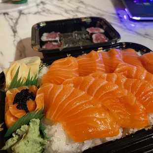 sashimi, sushi and sashimi, food, sushi