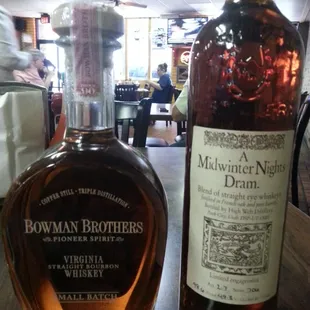 Limited availability bowman bros and limited edition high west rye...