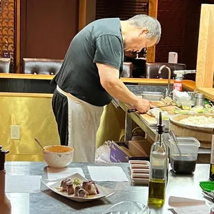 sushi and sashimi, interior