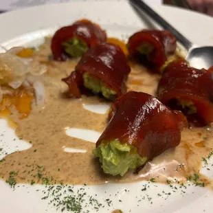 Marinated Tuna Wrapped