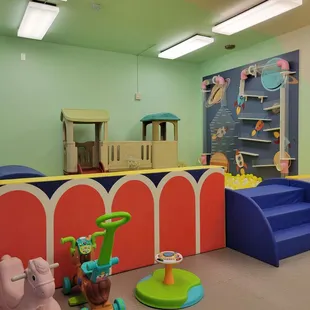 One of the ball pits in the back.