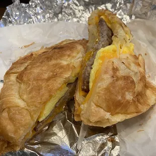 Sausage breakfast Croissant