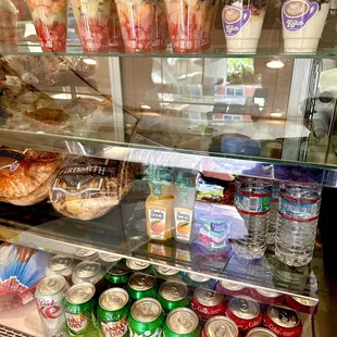 Drinks and yogurt parfaits