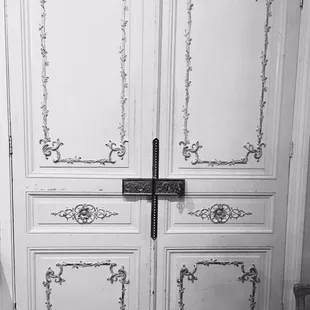 Old French lock doors