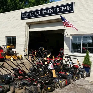 Located on the corner of 53rd St &amp; Merriam Drive, we specialize in lawn mower repairs of all sizes.