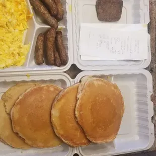 Pancake Platter (2x) w/side scrapple