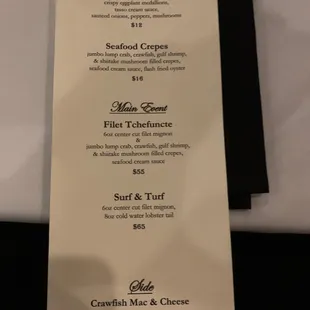 Surf and turf special