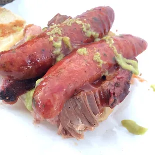 Keith Special: brisket &amp; sausage.  $8 at SXSW