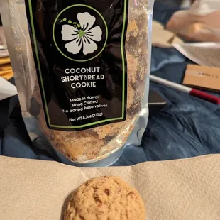 a cookie and a bag of cookies
