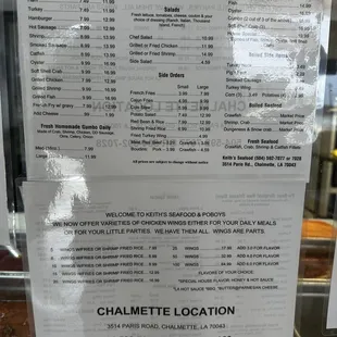 Menu Sept 2023