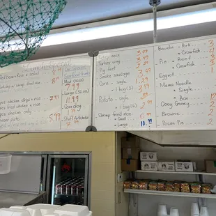 Menu board
