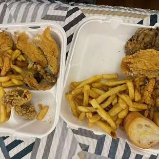 House Special Seafood Platter (split in two)