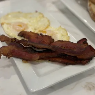 Side of eggs and bacon
