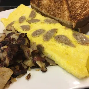 Ham and Cheddar Cheese Omelet